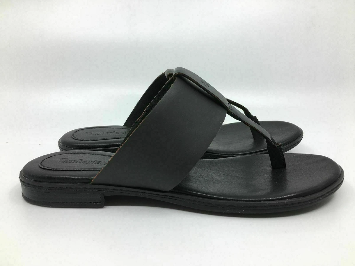 TIMBERLAND WOMEN&#039;S CHERRYBROOK BLACK THONG SANDALS SLIPPERS FLOPS A1OZC US eBay