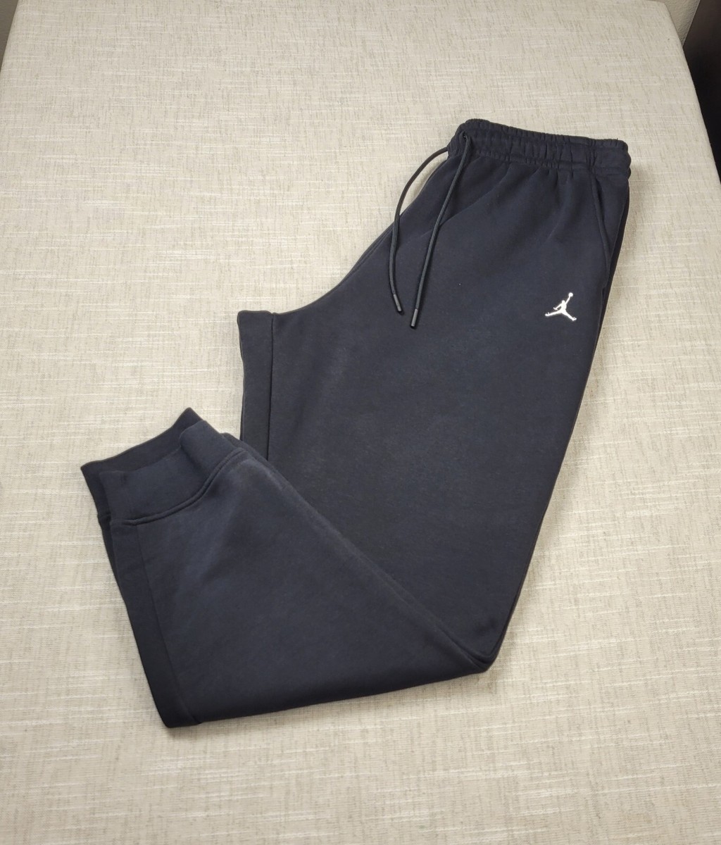 NIKE Air Jordan Jogger Pants 3XL Mens Black White Fleece - Main Image
