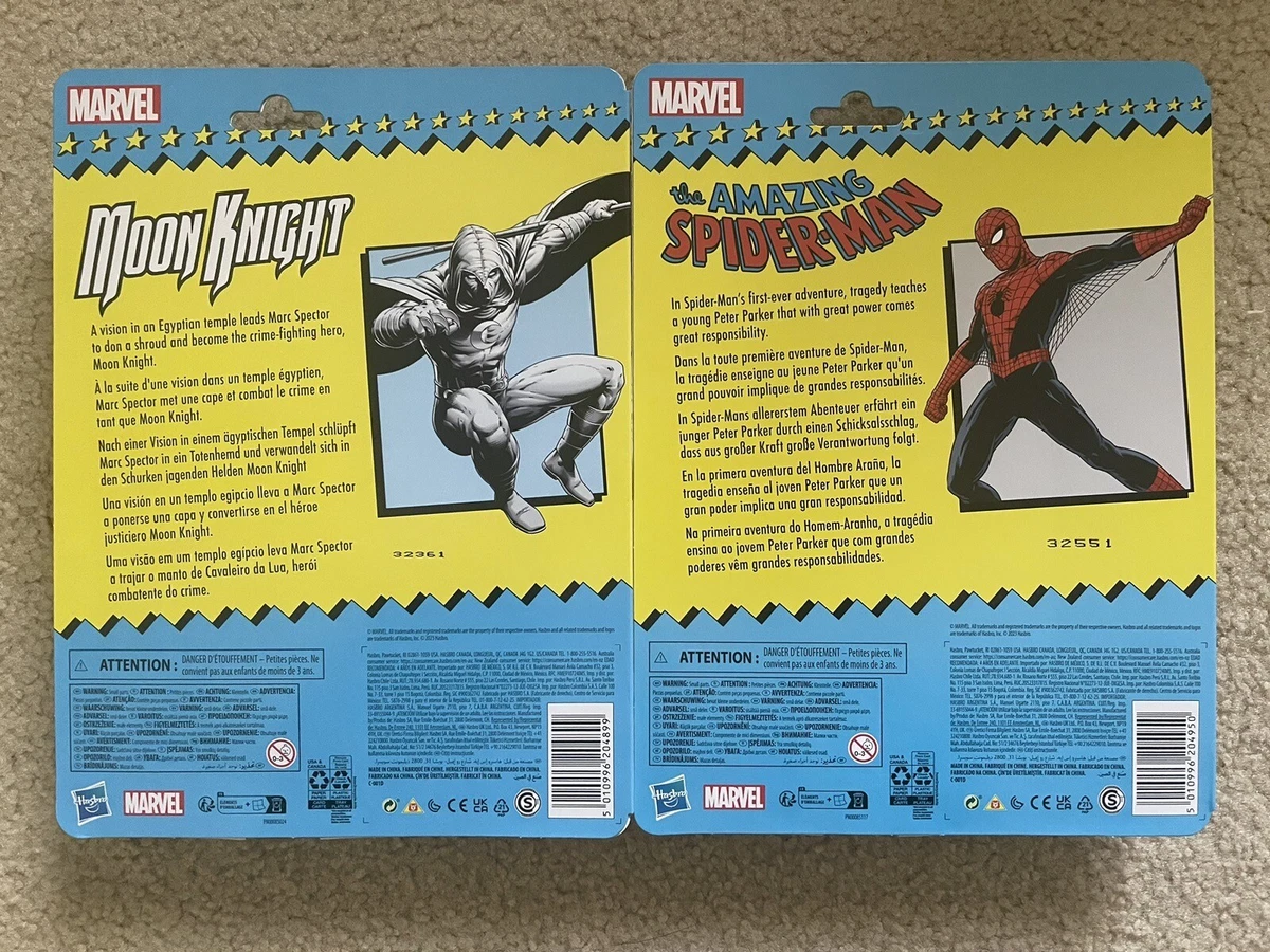 Target Exclusive Marvel Legends Retro Moon Knight & Amazing Spider