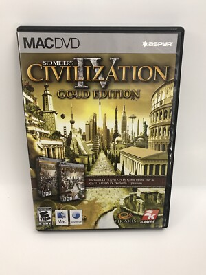 Civilization IV Gold Edition - Macintosh-slightly Scratch Left-still Great !!!