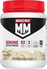 Muscle Milk Genuine Protein Powder Vanilla 32g Protein 1.9lb 30.9oz Nutrients 15.77 per gallon