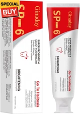 SP-6 Ultra Whitening Toothpaste,Deep Cleaning Care Fresh Breath Super Probiotic-