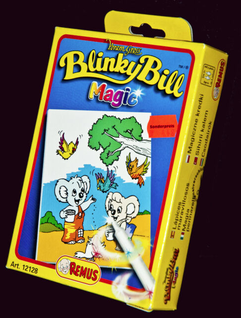 REMUS BLINKY BILL MALBLOCK 1990 OVP BOX KOMPLETT Pack WUNDERSTIFTE im Etui !