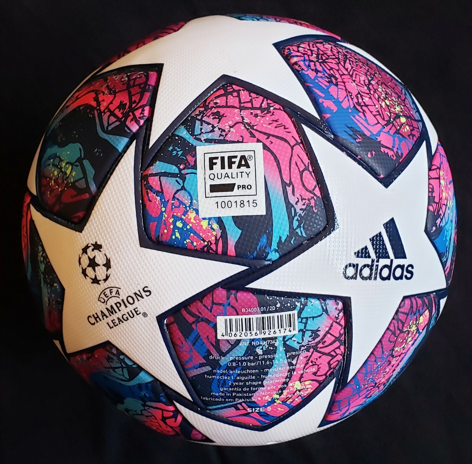 Ounce Naleving van draai Adidas Istanbul Final 2020 UEFA Champions League OMB authentic fifa  approved bal | eBay