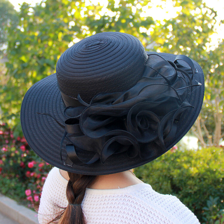 Chapeau Fascinator VECRY Pour Mariage - Organza Et Gaze - Style Derby élégant