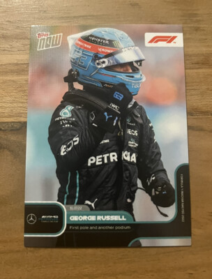 Topps Now Formula 1 2022 #48 George Russell - Mercedes-AMG Petronas F1 Team