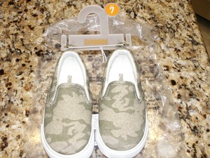 olive green slip on shoes