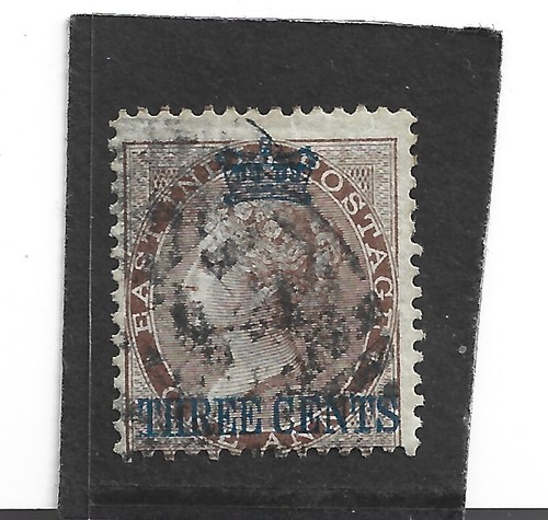 Malaya 1867 India o/p sg 3 vfu, cat. £95