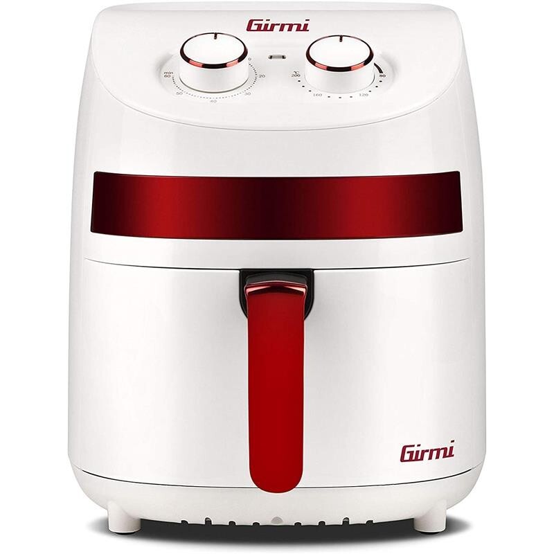 GIRMI FRIGGITRICE AD ARIA CON CAPIENZA 3.200 LT DA 1000 W COLORE BIANCO E ROSSO