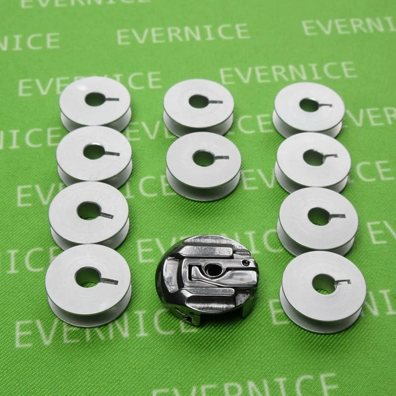 EVERNICE Bobbin Case + 10 BOBBINS for Bernina 540,740,750, 840 ,850, 940, 950 #0040777000