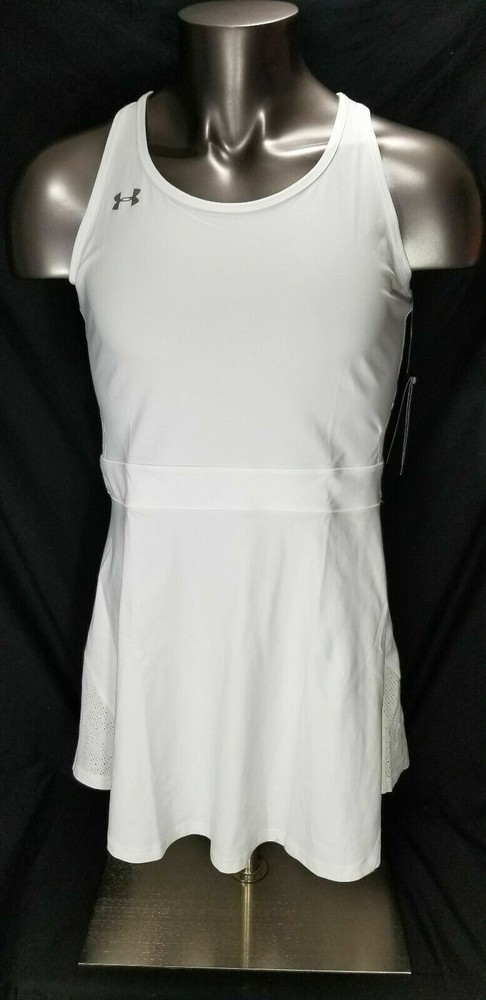Under Armour Center Court Tennis Skirt Dress White Size XL 1290848-100 UA