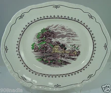 VINTAGE Booths EARLY AMERICAN SCENES "SOUTHERN HOMESTEAD 1785" TRAY ENGLAND RARE