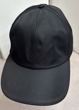Alo Yoga Satin Off Duty Cap Baseball Hat Limited Edition BLACK Unisex Excellent