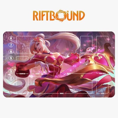 Sona Riftbound League of Legends Playmat+Bag Trading Card Game Mat 12