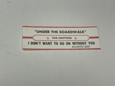 Jukebox Title Strip Drifters Under The Boardwalk I Don’t Want Yo Go On