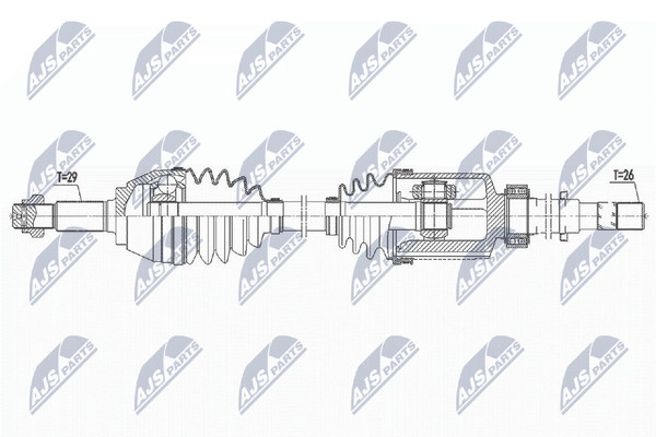 NTY Antriebswelle NPW-NS-092 FüR Nissan Juke F15 DIG Nismo-image