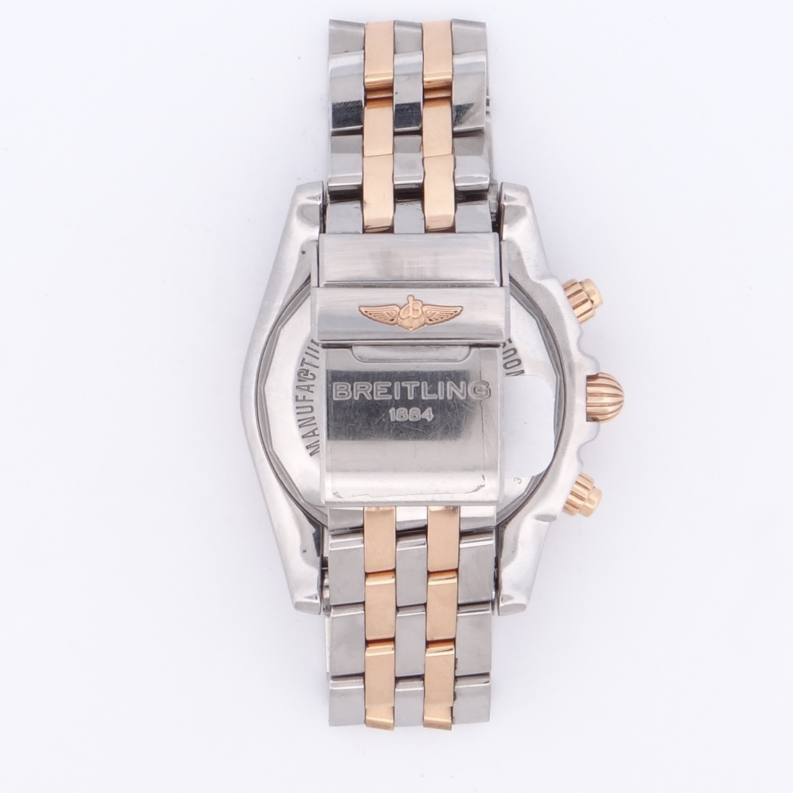 Breitling CB0110 Chronomat Rose gold/Steel Brown Baton Dial image 6