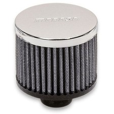 Moroso Crankcase Breather Element 68817 Push-in Breather Round Chrome Open