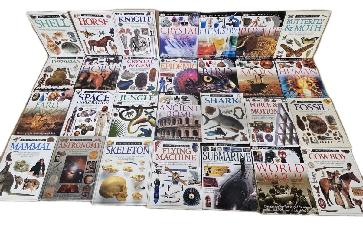 Lot of 10 DK Eyewitness Books Science History Art Animals
