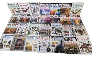 Lot of 10 DK Eyewitness Books Science History Art Animals Homeschool RANDOM Set