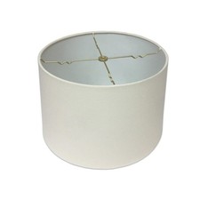 , Inc. HB-610-12LNEG Shallow Drum Hardback Lamp Shade, 11 x 12 x 8.5, Linen E...