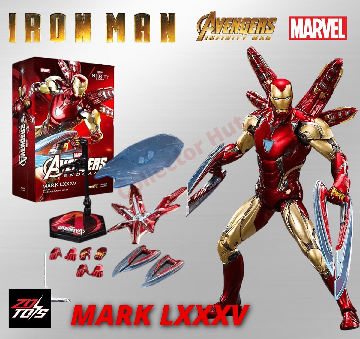 Iron Man Action Figures 1:10 Scale ZD Toys Wave 2 Marvel Avengers