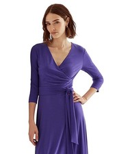 Lauren Ralph Lauren Womens Jersey Midi Dress in Purple Size 4