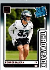 2024 Donruss #47 Cooper DeJean Rated Rookies Throwback