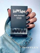 Red Aspen Press On Nails- Whitley's Ink Well-Short | Square | Glitter