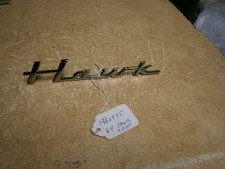 Studebaker 1360495 Emblem Script Hawk 1964