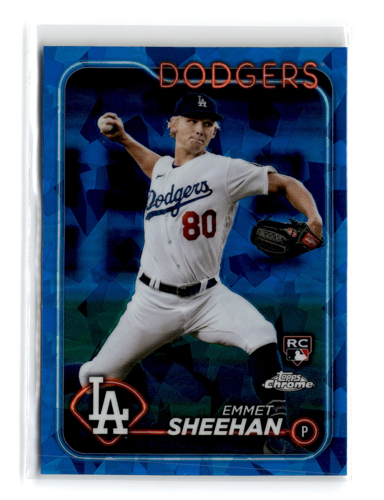 Emmet Sheehan 2024 Topps Chrome Sapphire Edition Rookie #283 RC Dodgers