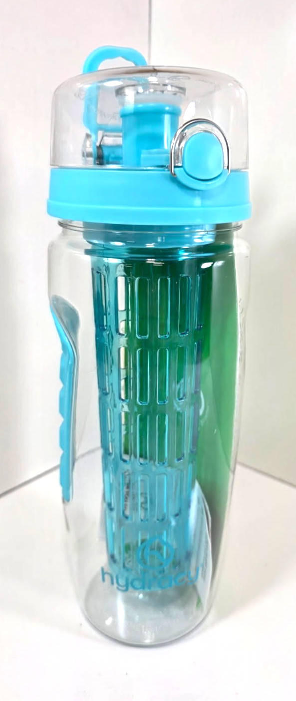 Hydracy  32oz/946mL Fruit Infuser Water Bottle Blue - New wi