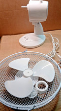 Oscillating Desk Fan 9 Inch Portable 2 Speed Quiet Table Fan White APDF0921-AZ