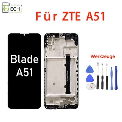 Für ZTE Blade A51 LCD Display mit Rahmen Bildschirm Touchscreen