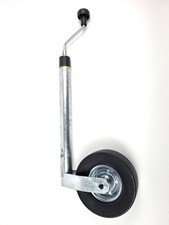 Support wheel with support load scale support load indicator caravan trailer