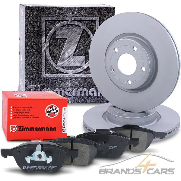 Zimmermann Bremsscheiben+BelÄGe Vorne FÜR Ford Focus C-MAX Kuga Volvo S40 V50-image