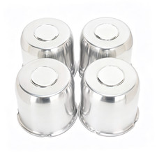 2 Or 4pcs 4.88 Aluminum Push Through Wheel Center Caps For Truck Trailer Wheels