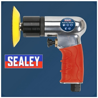 #ad #ad Sealey 75mm 3quot; Mini Lightweight Hook amp; Loop Air Polisher Buffer Buffing GSA722 GBP 28.15