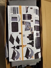 Outdoor Dog Bed with Canopy, Cooling Elevated Pet Cot with Removable Shade, N...