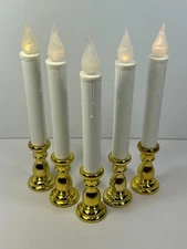Northlight Five (5)  LED Flickering Window Christmas Candle Lamp 8.5"