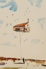 Jose Trujillo Fine Art PRINT 16x24" Collectible Artist Watercolor Surrealist