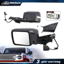 Left Power Heated Side Mirror With Blind Spot Light For Ford Bronco 2021-2025 Left Power Heated Side Mirror With Blind Spot Light For Ford Bronco 2021-2025