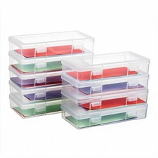 Small Plastic Storage Containers with Lids and Clear Pencil Box