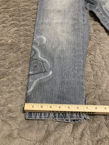 Vintage Southpole Denim Jeans Boys Youth 8 Baggy Faded Blue Y2K - Picture 6 of 13