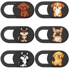 PRESSINART 6Pcs 6 Styles Laptop 0.35 x 0.71 x 0.04inch 9 x 18 x 1mm , Dog