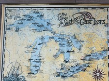 Rare/Vintage 1999 Map  The Shipwrecks Of The ...