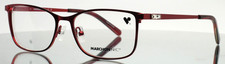 MARCHON NYC M-4024 603 Red Womens Rectangle Full Rim Eyeglasses 53-16-140 B:35