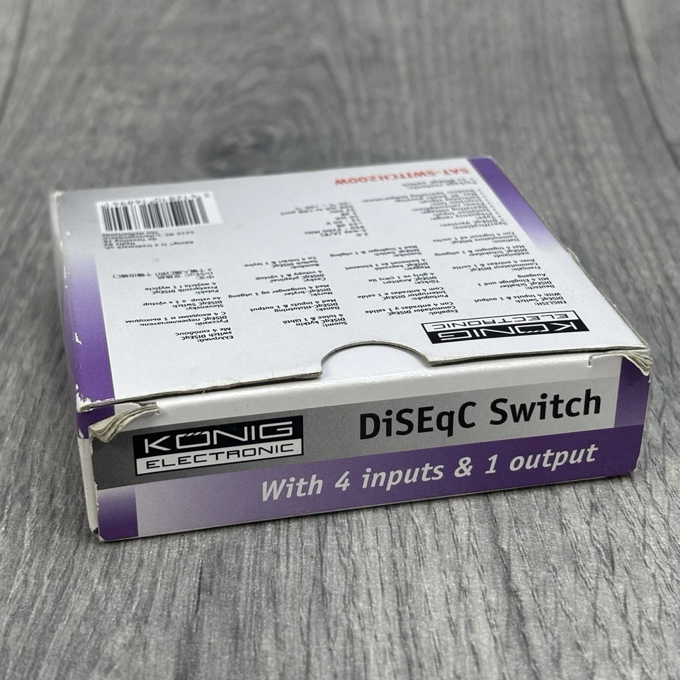 DiSEqC Satellite Signal Dish LNB Combiner 4 Input Way Switch to 1 Output Kong - Image 4 of 4