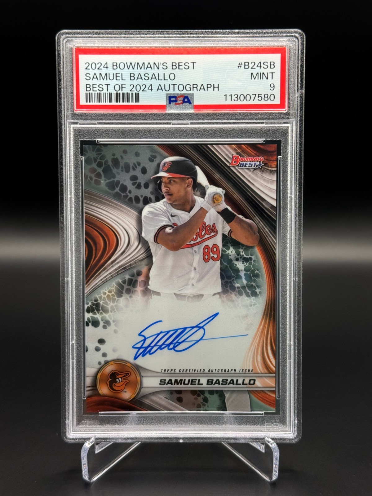 2024 Bowman's Best - Best of 2024 Autographs Samuel Basallo #B24-SB Refractor
