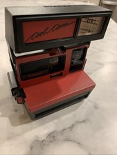 Vintage Polaroid Cool Cam 600 Instant Film Camera - Red Black - untested